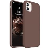 AOTESIER Compatible with iPhone 11 Case, [Food Grade Silicone] Full Body Drop Shockproof Protection with Soft Anti-Scratch Lining Phone Cases for iPhone 11 6.1 inch, Chocolate