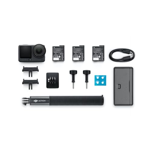 Image of DJI Osmo Action 6 Adventure Combo, Action Camera with 1 /1.1 inch Square Sensor, Variable Aperture of f /2.0-f /4.0, Cold-Resistant, 4hrs Battery, Action Camera 4K Ideal for Quick Capture of Exciting Moments