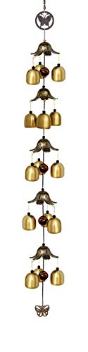 Image of CrazyCrafts Metal Wind Chimes for Home Balcony Garden Positive Energy, Home Decor Hanging Long Brass Bells Gifts for Loved Ones 15 Bells5