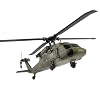 K170 UH60L RC Helicopter for Adults, 6-Axis Gyro Brushless Motor 2.4G 4CH Remote Contro Military Aircraft Single Wing Aileron Free Altitude Hovering, RTF - 1 Battery