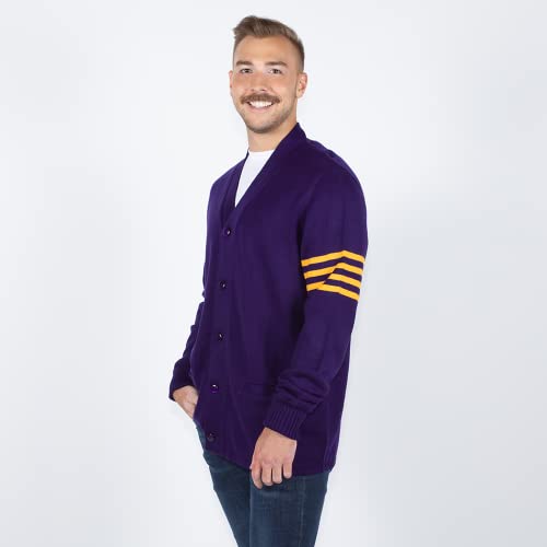 Image of Stewart & Strauss Cardigan Varsity Letter Sweater | American style button front letter sweater knit since 1977, heavyweight and ready for chenille letters and patches
