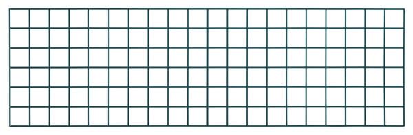 Quantum SG-1860P 60" Epoxy Coated Store Grid Wire Panel | Wall Mounted Display Shelves with 3 x 3 Openings for Commercial Restaurant Kitchen Garage | 60"W x 18"H, Green, NSF (Brackets Not Included)