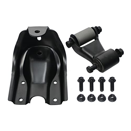 iiLentes 722-045 722-006 722-007 722-102 Pair Rear Leaf Spring Rearward Shackle Hanger Bracket and Forward Hanger For 1988-1997 Chevy GMC C1500 C2500 15529431 15640442