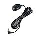 MekedeTech Mic 3.5mm External Microphone Assembly for Car Vehicle Head Unit Bluetooth Enabled Audio Stereo Radio Receiver GPS DVD with 3m Cable Plug and Play