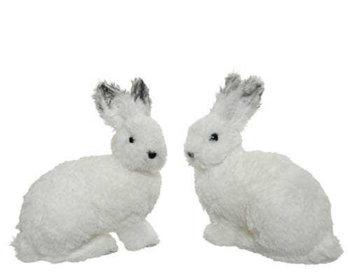 Weihnachtsfiguren Schneehase Plüsch 20cm x 1 Stück Weihnachtsdeko...