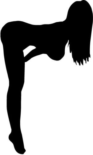 Ranger Products Biker Sexy Girl Silhoutte A126 Vinyl Decal Sticker Car Window Wall, Die Cut Vinyl Decal for Windows, Cars, Trucks, Tool Boxes, laptops, MacBook - virtually Any Hard, Smooth Surface