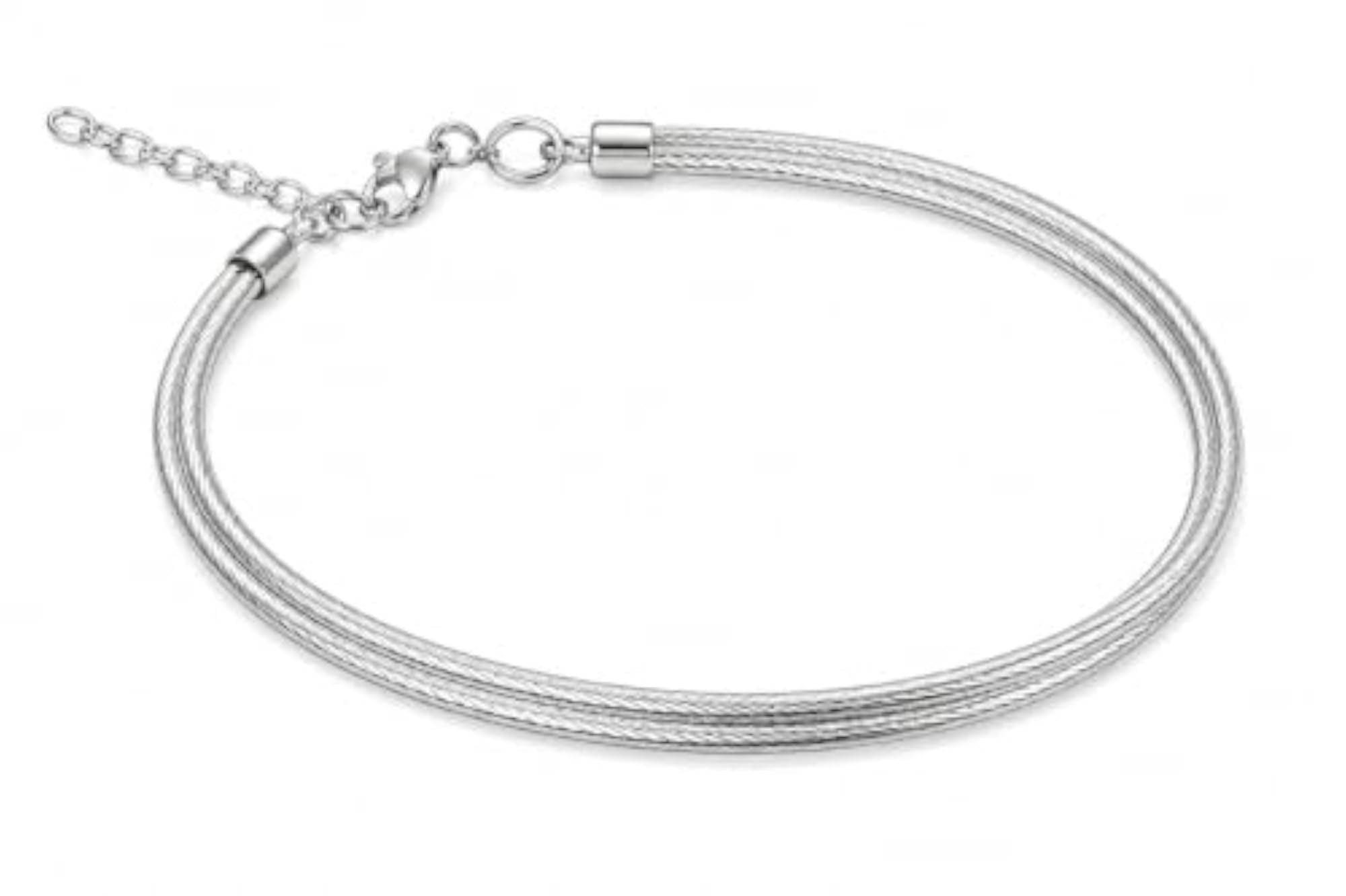 925 Sterling Silver Twisted Cable Bracelet for Women