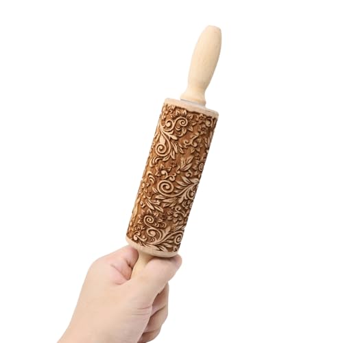 yueton-1-Pack-Wooden-Embossed-Rolling-Pins-Engraved-Embossing-Rolling-Pin-Cute-Kitchen-Baking-Decor-Tool-for-Baking-Embossed-Cookies yueton 1 Pack Wooden Embossed Rolling Pins Engraved Embossing Rolling Pin Cute Kitchen Baking Decor Tool for Baking Embossed Cookies