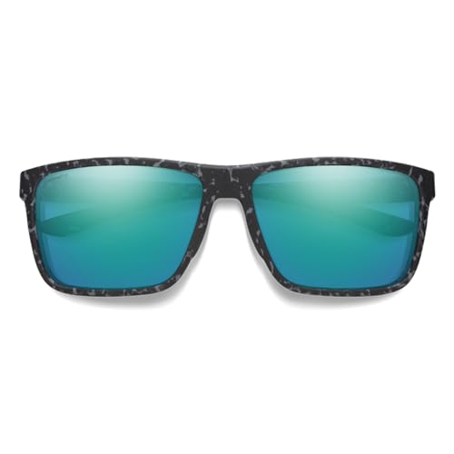 Image of SMITH Riptide Sunglasses with Chromapop Lenses - Polarized Sunglasses - for Men & Women - Matte Ash Marble ChromaPop Glass Polarized Opal Mirror