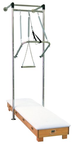 3B Scientific W15132W White Wood Pilates Tower Wall Unit, 79-1/2