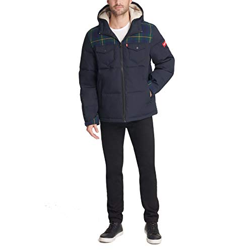 Image of Levi's Men's Performance Hooded Puffer Trucker Jacket (Regular & Big & Tall Sizes)