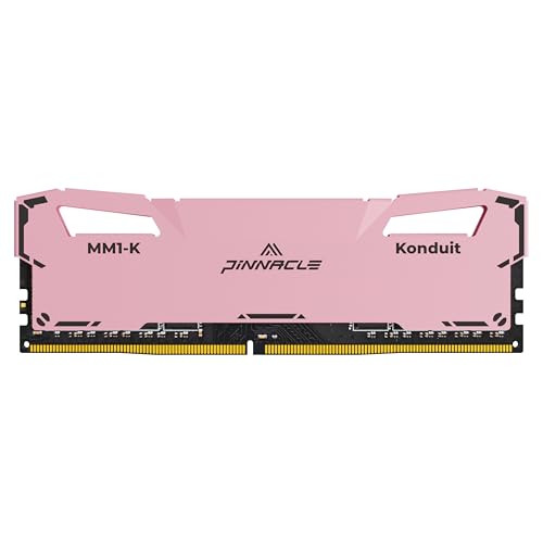 Image of Timetec Pinnacle Konduit 8GB DDR4 3200MHz PC4-25600 CL16-18-18-38 XMP2.0 Overclocking 1.35V Compatible for AMD and Intel Desktop Gaming PC Memory Module RAM - Pink