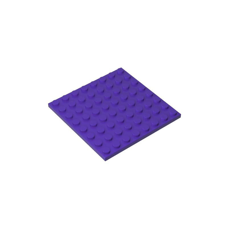 41539 Foundation Plate Plate 8x8 10 Pieces GDS-528 Compatible with Lego Building Blocks Color:Dark Purple 268 โ image 1