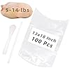 Poultry Shrink Bags,100 Pcs 13x18 Chicken Bags Heat Shrink Poultry Bag for Freezer