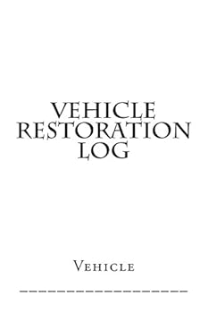 Paperback Vehicle Restoration Log: White Cover Book