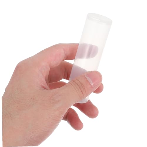 20 tubos plásticos transparentes con tapa para monedas miniatura 4