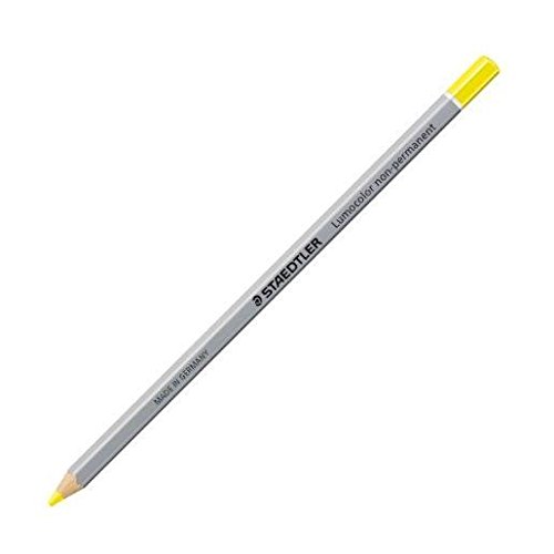 Staedtler Lumocolor Omnichrom 108 Non-Permanent Dry Marker - Yellow (Pack of 3)aa