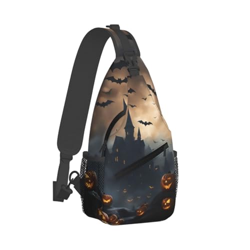 Halloween Flying Bats 3 Stylish Men'S Messenger Bag - Durable Polyester, Huge Capacity & Adjustable Strap2