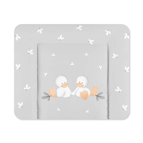 Julius Zöllner® Wickelauflage Softy 65x75 cm - weiche Wickelunterlage - Baby Wickeltischauflage - Folie, wasserdicht & abwischbar - Made in Germany - OEKO-TEX Standard 100 - Quack