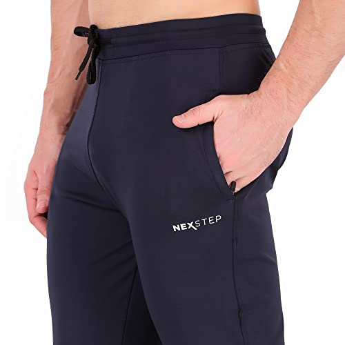Image of NEXSTEP Men's Regular Fit Track Pants with Zipper Pockets