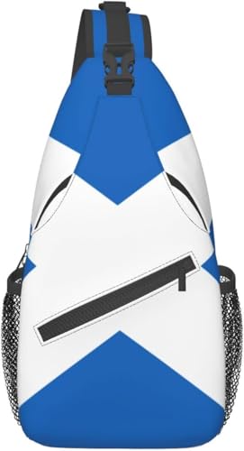 Mochila bandolera unisex con bandera escocesa miniatura 1