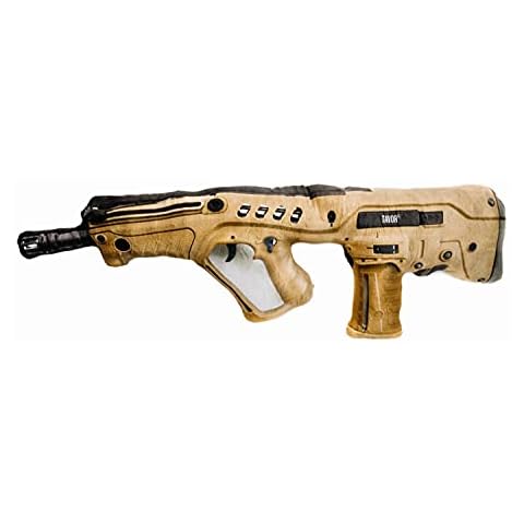 Caliber Gourmet Hug Soft Tactical Tavor Rifle Cushion Pillow, Cotton, Plush Stuffed, Throw Pillow, Gun Lovers, Decorative,Multi,One Size Cover