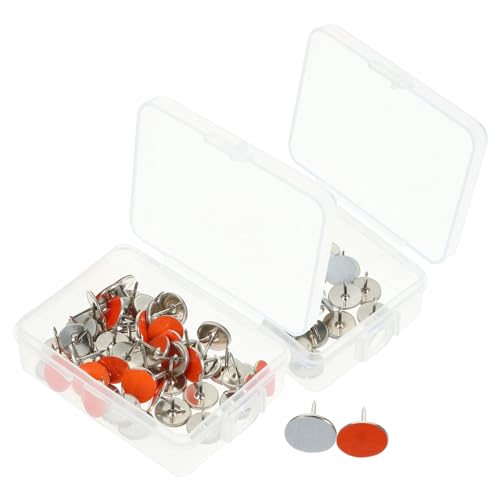 ibasenice Enhanced Safety Trail Markers Reflective Tacks Metal Construction 2 Boxes