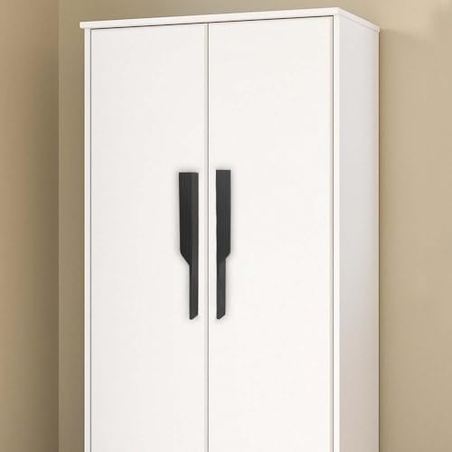 Image of VOLO Cabinet Handle - Multi-Use Pull Handle for Wardrobes, Drawers, Sliding Closets, and Doors in Kitchen, Office, Bedroom (SAC-59) (1 Pair Left & Right) (Black, 288MM (12 Inch))