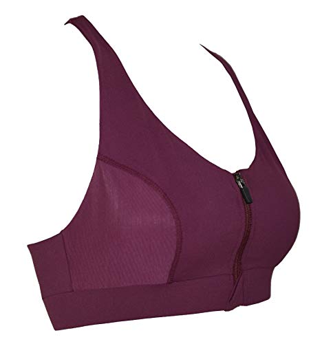 Private Island Women UPF50+ Swim Front Zip Crop Tank Bra Short Top Sports Bras Swimsuit Rash Guard (RFZST)4