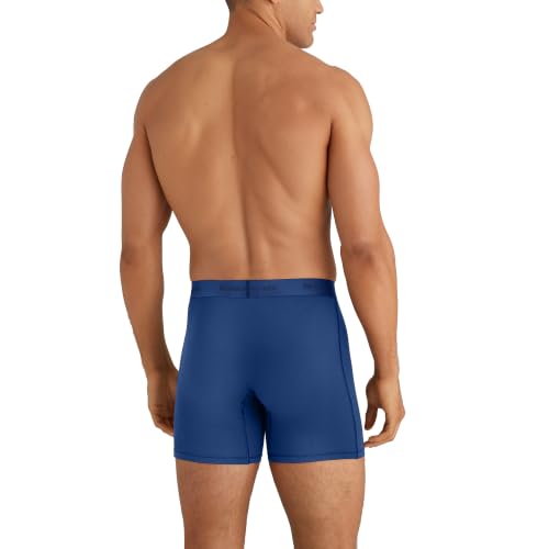 Image of Tommy John Men's Luxe Modal 6 inch Mid-Length Boxer Brief Underwear 3-Pack | 3 Pack, Stay-Put Waistband, Luxury Soft, Machine Wash, Contour Pouch for Comfort and Control, Tagless, Stretch Style