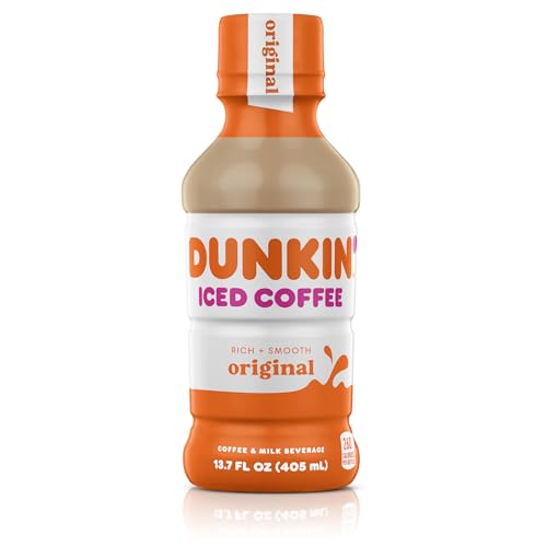 Dunkin' Donuts Original Iced Coffee Bottle, 13.7 fl oz (Packaging may vary)
