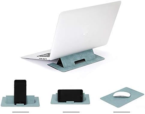 LOOKOOL Lightweight Laptop Stand, Multi Use 4 in 1 Stand,Laptop Stand,Pad Stand,Mobile Phone Stand,Mouse Pad,Compatible with All Kinds of Laptops,Pads and Mobile Phone Blue