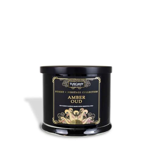 Tuscany Candle Amber Oud Scented Jar Candle 15 oz Homme + Heritage Collection