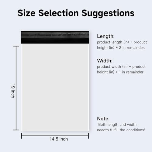 Image of Poly Mailers Shipping Bags with Strong Adhesive, Waterproof Mailing Bags for Clothing, T-Shirts, and Small Business Shipping