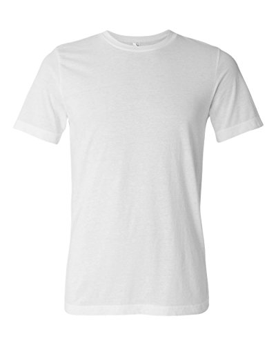 Bella + Canvas Unisex Poly-Cotton Short-Sleeve T-Shirt XL WHITE