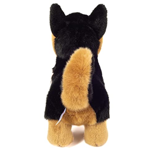 Teddy Hermann 91970 Schäferhund stehend 23 cm, Kuscheltier mit idealem Recyclinganteil (Füllmaterial)