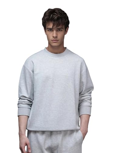 Image of Rare Rabbit Boxy fit Plain Sweatshirt