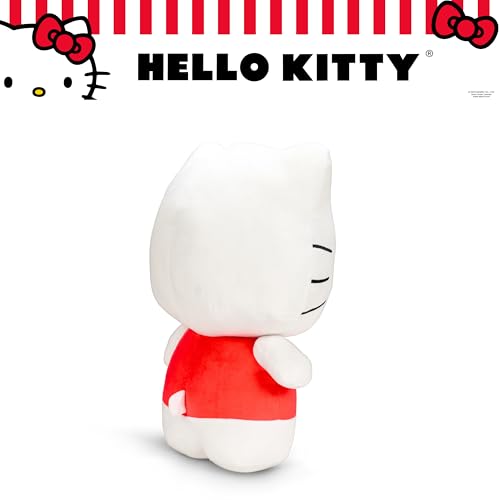 Image of Hello Kitty Red Plush Cuddle Pillow Buddy, Kids Bedding Super Soft Kawaii Pillow, (Officially Licensed Product) by Franco Collectibles