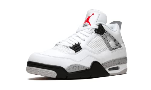 Jordan Air IV (4) Retro (Thunder), White/Fire Red-black-tech Grey, 9