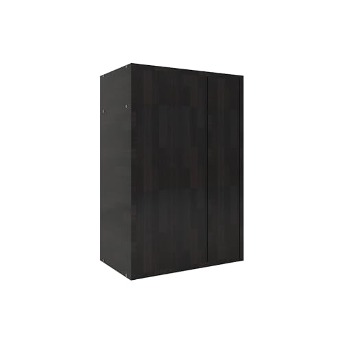 Image of DF2H Bedside Table | 1 Year Warranty | Contemporary & Slim Bedside Table, Chiyo, Side Table, Nightstand Wenge Colour (Melamine Finish)