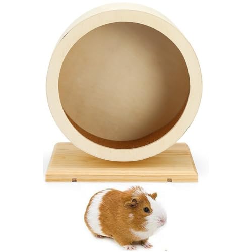「NexPon」 ハムスター 回し車 小動物用 おもちゃ サイレントホイール ランニング 運動不足ストレス解消 静かな 天然素材 、磨き上げて滑らかにする (中サイズ)
