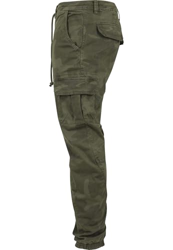 Urban Classics Pantalones Cargo de Gimnasia Hombre Pantalones de Deporte Camuflaje Woodland M - imagen 5
