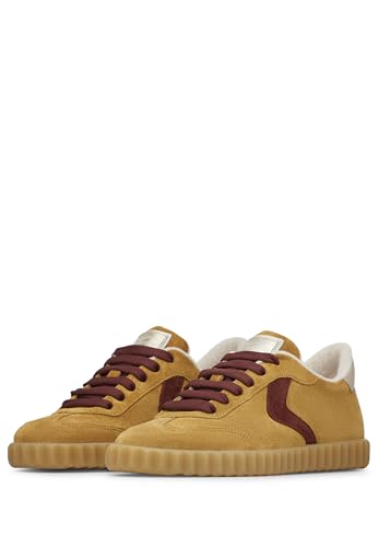 Voile Blanche Para Mujer. 2018630 Zapatillas De Piel Ines Beige (41), 1 A 3Cm, Cordones, Casual - 4