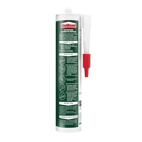 UniBond Outdoor Extreme Repair Sealant, Polymer Based Outdoor Sealant Suitable for Use on Various Materials* - Image 2