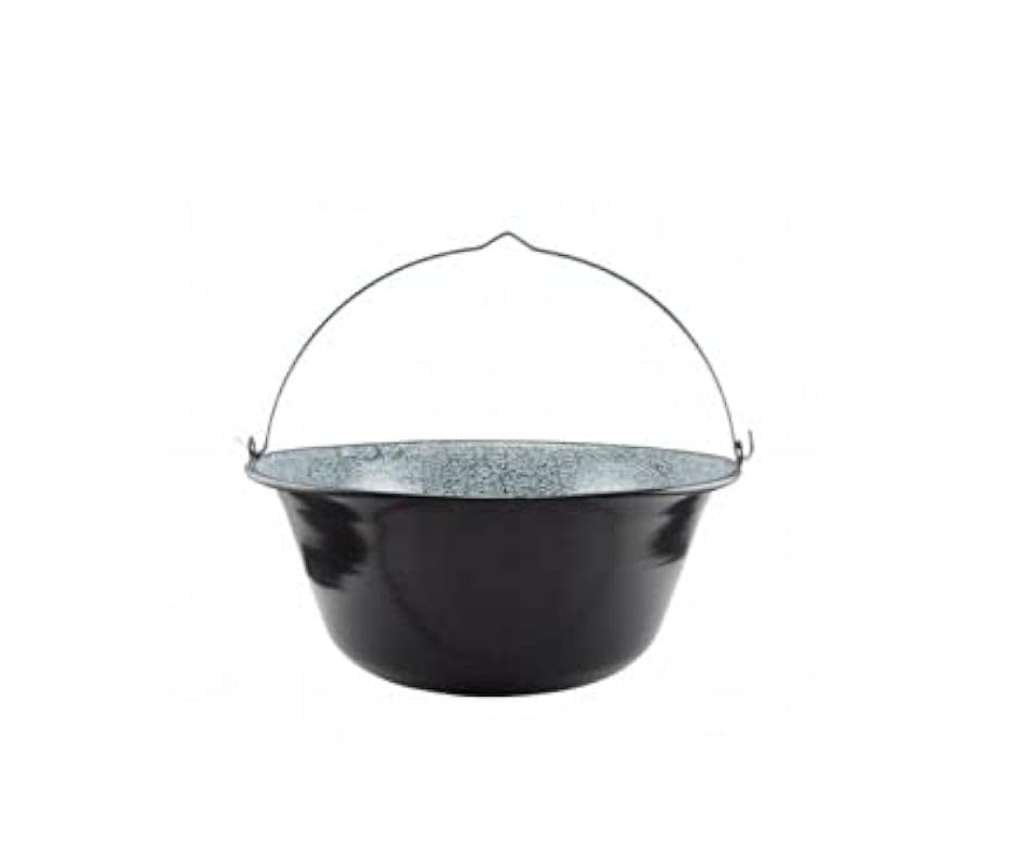 Perfect Home Pentola tradizionale ungherese per gulasch, 10 l, in acciaio smaltato, nero