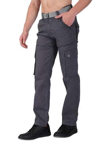 Image of Urban Legends Cargos for Men || Men's Cotton Regular Fit Cargo Joggers with 6 Pockets || Casual Pants || (UL-1R9)