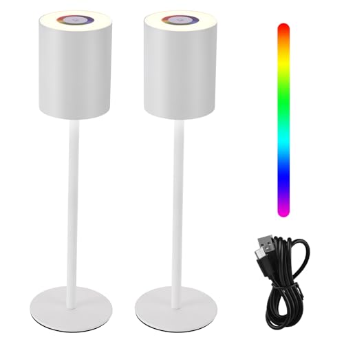 Aomdom Lámpara de escritorio LED, lámpara de mesa, lámpara de lectura con control táctil, sin parpadeo, atenuación continua, 3 niveles de temperatura de color