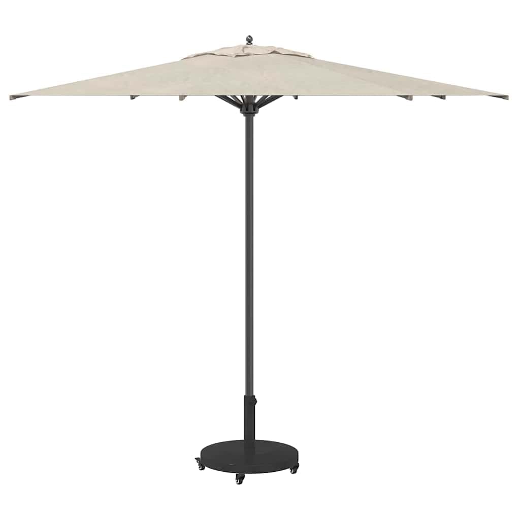Stojak na parasol przeciwsłoneczny, ciemnoszary, wygląd drewna, 48 x 48 x 32 cm