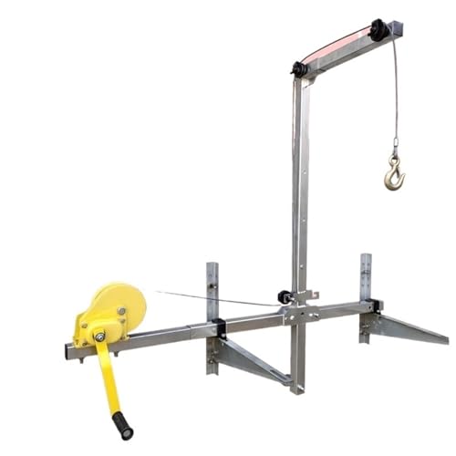 icVantA Manual Winch + Support Bracket, for Air Conditioning Outdoor Unit Installation, Foldable Lift Tool (Color : 5hp Enhanced+10m Winch) (Folding Side+30m Winch)