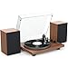 Udreamer Giradischi Sistema Hi-Fi con Altoparlanti da Scaffale da 40 W, Lettori...